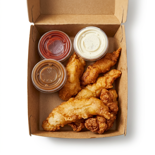 Battered Chicken Tenders.