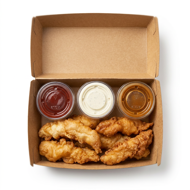 Battered Chicken Tenders.