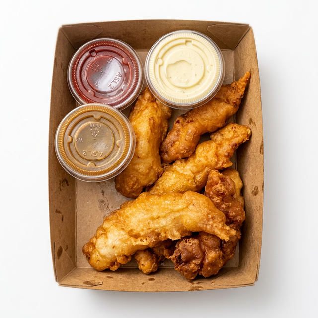 Battered Chicken Tenders.
